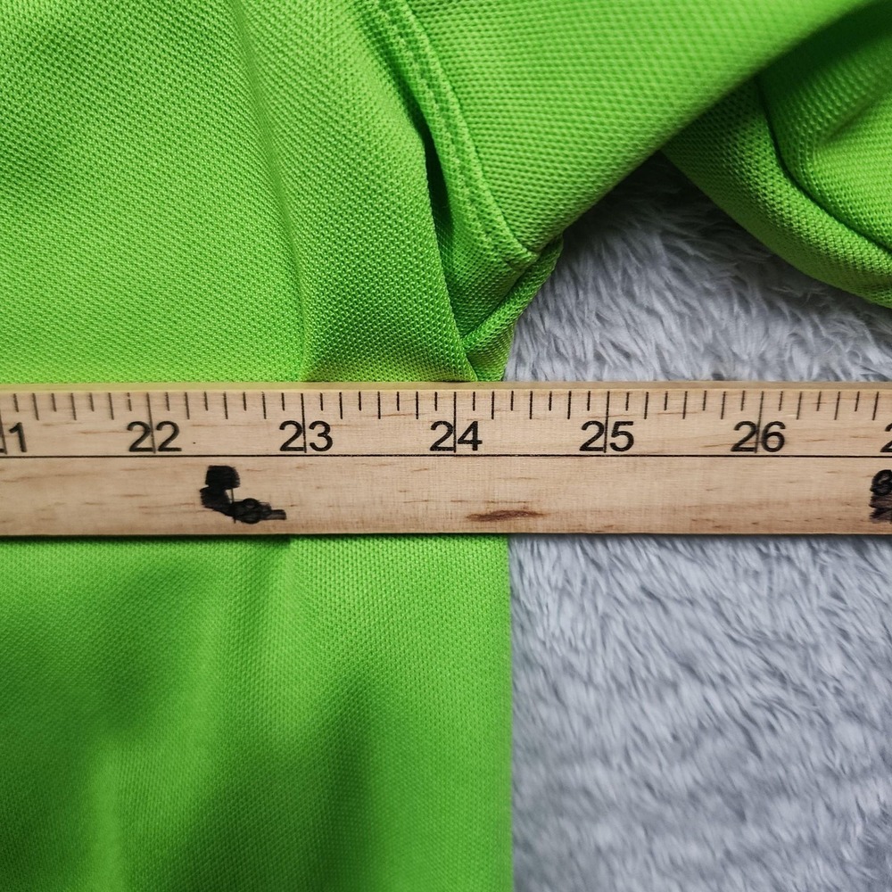 Loudmouth Polo Shirt Mens XL Green Solid Golf Performance Lightweight Polyester - Picture 8 of 12